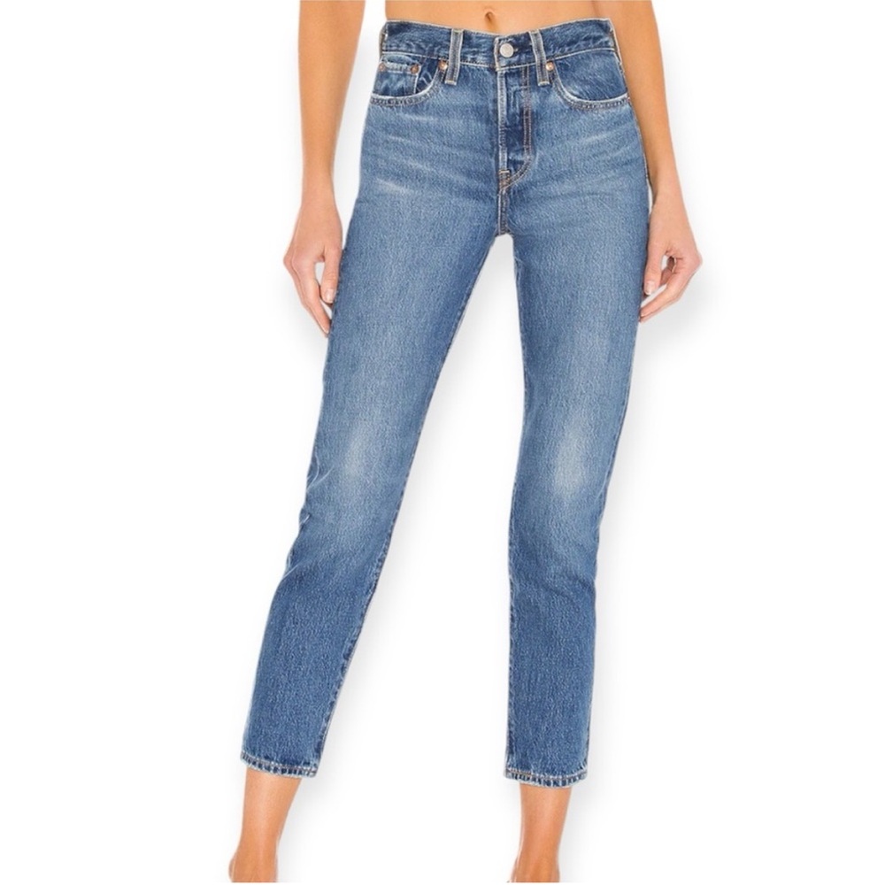 Levi's Premium Wedgie Fit High Waist Jean Athens Shut It Blue size 25